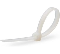 Стяжка нейлоновая HIMPT белая 5х400 мм (4,8х400 мм) пластиковая (100 шт) 00-00008960