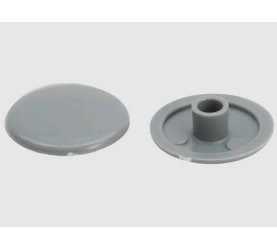 Заглушка на конфирмат Росдюбель универсальная (св.серая) (1000 шт) арт. 16-1320