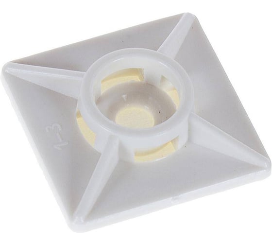 Самоклеящаяся площадка Росдюбель 27х27 белая (100 шт) 15-0215