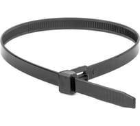 Хомут ARNO INDUSTRIES D17-20 20 шт пластиковый силовой регулируемый черный многоразовый для крепления труб и кабеля SAN5