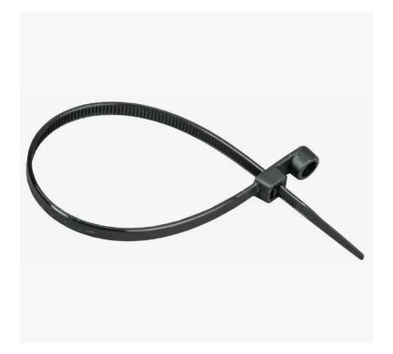 Хомут IEK P6.6 с винтовым креп. чёрный 4,8х200мм 100шт/упак UHH12-D048-200-100-K02