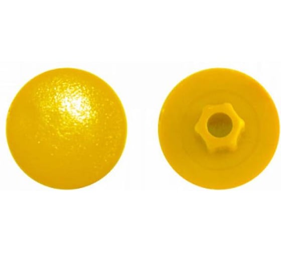 Заглушка под конфирмат Росдюбель (желтая) (1000 шт) арт. 16-1150
