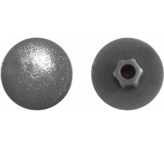 Заглушка под конфирмат Росдюбель (т.серая) (1000 шт) арт. 16-1065