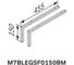 Ножки для тумбы AM.PM Sense, 15 см, цвет черный матовый M7BLEGSF0150BM 2