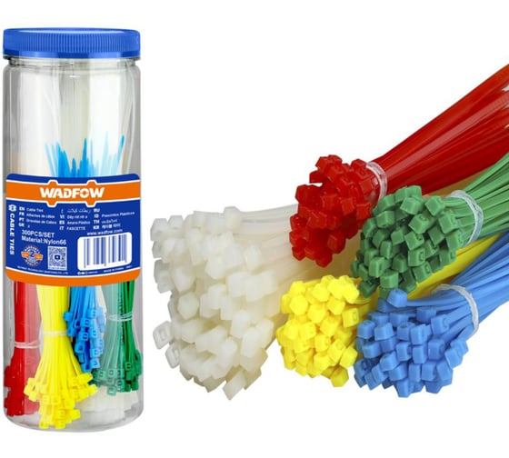 Кабельные стяжки WADFOW 300 шт 25/50 WTE87521