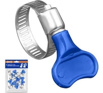 Червячный хомут WADFOW бабочка 17х38 мм 20 шт WHU4903