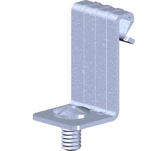 Балочный фиксатор PRO-montag.ru вертикальный BFVWO 1-5 мм с отгибом и винтом М6_10 (10 шт.) PM77848-1