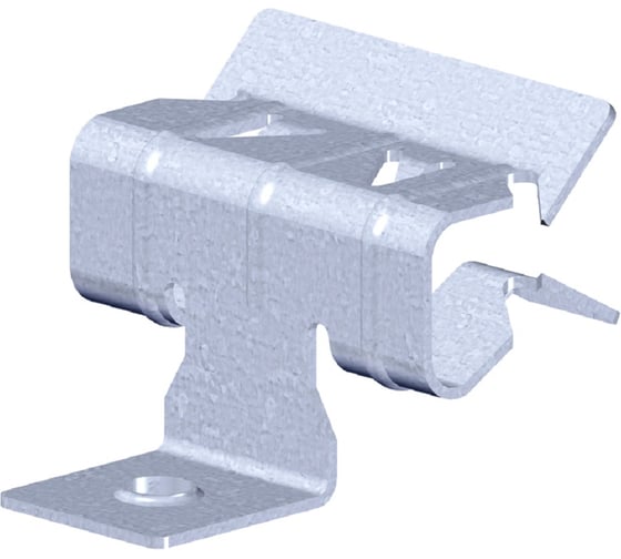 Балочный фиксатор PRO-montag.ru горизонтальный BFRO 2-7 мм с отгибом и резьбой М6 (10 шт.) PM77797-1