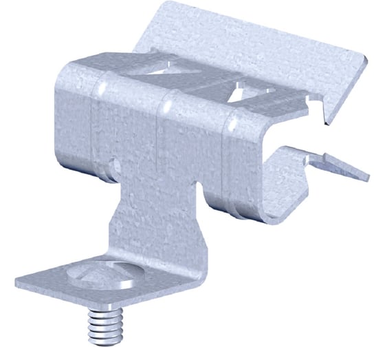 Балочный фиксатор PRO-montag.ru горизонтальный BFWO 2-7 мм с отгибом и винтом М6_9 (10 шт.) PM77803-1