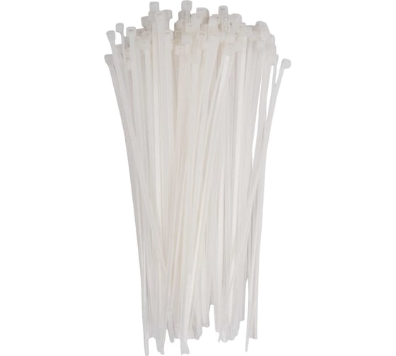 Кабельная стяжка Jazzway PCT 2,5x120-100WH PA6.6  (100 шт/уп) 5053557