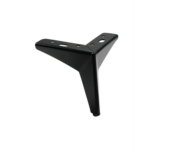 Ножка мебельная GTV STAR h-125 мм, черный матовый NM-STAR-125-20M