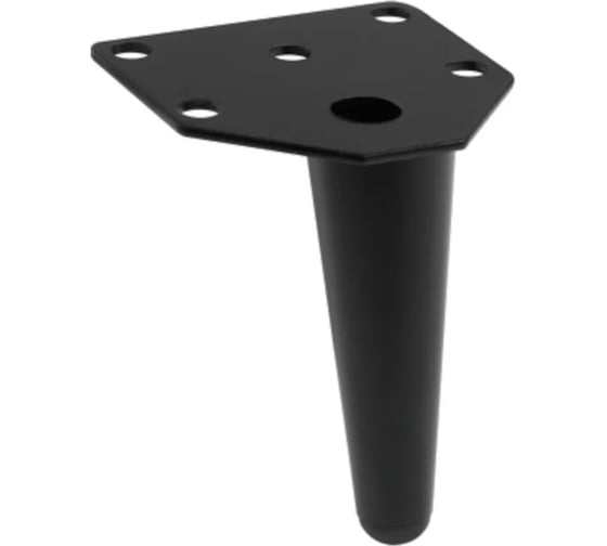 Ножка мебельная GTV ANCHOR h-100 мм, черный матовый NM-ANCHOR-100-20M
