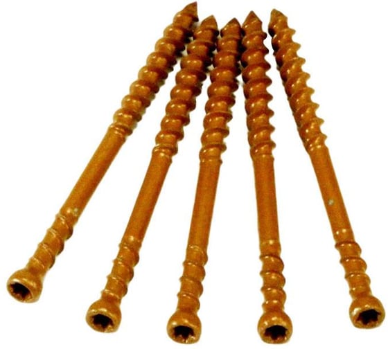 Саморезы для скрытого крепежа террасной доски WOODWORK 4,2x58 мм - набор 400 штук в комплекте с битой Т15. антикорозийное покрытие. Пластиковый контейнер PHA-DK-58