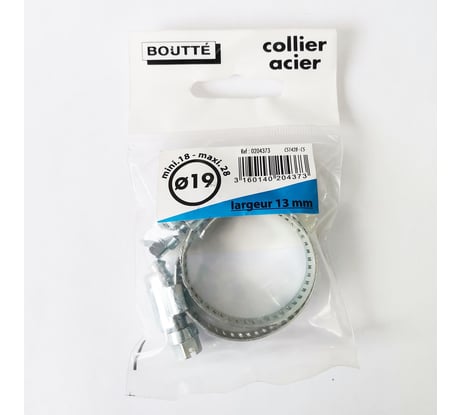 Стальной хомут Boutte 19 мм, ширина 14 мм, 2 шт. 0204373