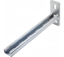 Консоль Stalmax LMS K-S 41х21х2,5-600 Strut, Т-образная (арт. 10533) оцинкованная сталь (уп. 1 шт) 10533-023
