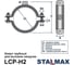 Хомут трубный Stalmax LCP-H2 260-274 (10) для высоких нагрузок (3,0х30) с виброгасителем и гайкой М16 (арт. 11438) оцинкованная сталь (уп. 15 шт) 11438-023 8