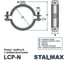 Хомут трубный Stalmax LCP-N AISI 430 1 (32-38 мм) М8 с виброгасителем и гайкой (арт. 10657) нержавеющая сталь AISI 430 (уп. 200 шт) 10657-023 6