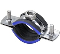 Хомут трубный Stalmax LCP-N AISI 430 2 1/2 (74-80 мм) М8 с виброгасителем и гайкой (арт. 10661) нержавеющая сталь AISI 430 (уп. 180 шт) 10661-023