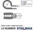 Хомут-скоба Stalmax LC-RUBBER 6/15 с виброгасителем (арт. 11734) оцинкованная сталь (уп. 100 шт) 11734-023 8