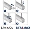 Гайка канальная Stalmax LPN C M8 33х16х6 для С-образного профиля 38-40 мм (арт. 10703) оцинкованная сталь (уп. 100 шт) 10703-023 2