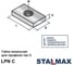 Гайка канальная Stalmax LPN C M8 33х16х6 для С-образного профиля 38-40 мм (арт. 10703) оцинкованная сталь (уп. 100 шт) 10703-023 8