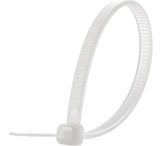 Стяжка кабельная Stalmax LS-W 2,5х200 белая (арт. 11494) нейлон 6.6 (уп. 100 шт) 11494-023