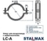 Хомут для воздуховодов Stalmax LC-A 355 мм М8 с виброгасителем и гайкой (арт. 10715) оцинкованная сталь (уп. 10 шт) 10715-023 7