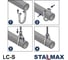Хомут спринклерный Stalmax LC-S 1 (34-36) грушевидный без гайки (арт. 10589) оцинкованная сталь (уп. 150 шт) 10589-023 2