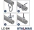 Хомут спринклерный Stalmax LC-SN M10 3 (83-89) с гайкой для систем пожаротушения (арт. 10605) оцинкованная сталь (уп. 50 шт) 10605-023 6