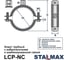 Хомут трубный Stalmax LCP-NC 1 1/2 (48-51) М8/М10 с виброгасителем и комбинированной гайкой (арт. 10651) оцинкованная сталь (уп. 180 шт) 10651-023 6