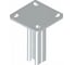 Страт-стойка УМС двойная 41х21х2500 мм, гальваническое цинкование SSD-21-2500-GAL 1
