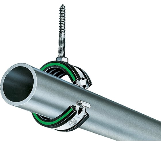 Хомут Mupro Safety Clip оцинкованный, с изол. DGL, M8 15 мм 123230.1