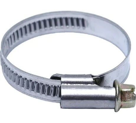 Червячный хомут vertextools нерж. сталь W2, 40-60 мм, 50 шт. 08-40-60