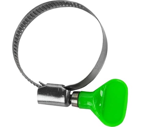 Червячный хомут с барашком vertextools нерж. сталь W2, 25-40 мм, 100 шт. 09-25-40