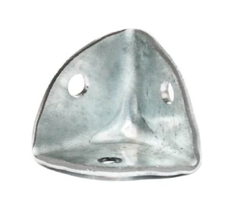 Оцинкованный уголок для ящиков Lucky Guy 25x25x2 мм, d отверстий 5.1 мм, 2 шт. 802 02К 025 0