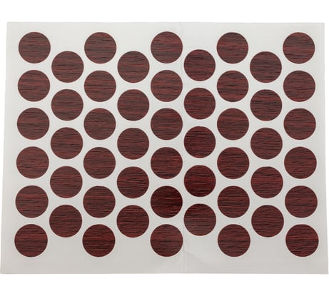 Заглушка на клею Локри пластина махагон 50 шт. ЗКП махагон