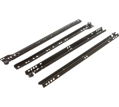 Роликовые направляющие Локри 400 мм, коричневые, 2 шт. EDS003-L400 MM BROWN