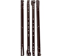 Роликовые направляющие Локри 450 мм, коричневые, 2 шт. EDS003-L450 MM BROWN