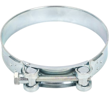Силовой хомут Nord-Yada Д: 113-121 мм, Ш: 24 мм, Т: 1,5 мм, болт: М8х75, оцинкованная сталь 906006
