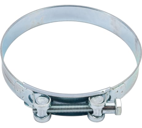 Силовой хомут Nord-Yada Д: 149-161 мм, Ш: 26 мм, Т: 1,7 мм, болт: М10х85, оцинкованная сталь 906010