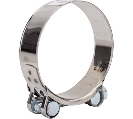 Силовой хомут Nord-Yada Д: 74-79 мм, Ш: 24 мм, Т: 0,8 мм, болт: М8х75, нерж. сталь 902891