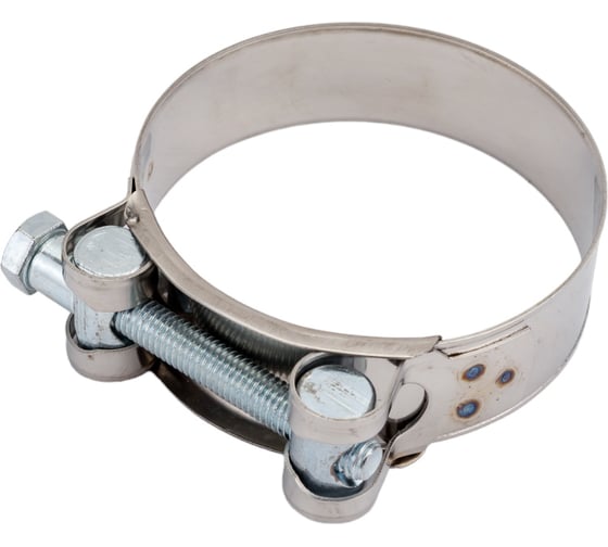 Силовой хомут Nord-Yada Д: 74-79 мм, Ш: 24 мм, Т: 0,8 мм, болт: М8х75, нерж. сталь 902891 20781933