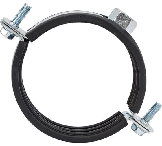 Трубный хомут Nord-Yada 2 1/2", 75-80 мм, из оцинкованной стали, с гайкой М10 904254