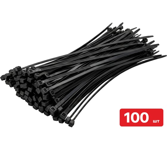 Хомут-стяжка SAMGRUPP  нейлоновый 2,5х100 черный 100 шт/упак SAMC-117225100