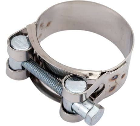 Силовой хомут Nord-Yada Д: 44-47 мм, Ш: 22 мм, Т: 0,6 мм, болт: М6х60, нерж. сталь 902883