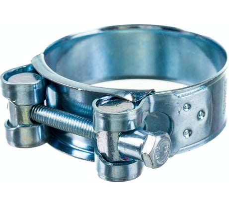 Силовой хомут Nord-Yada Д: 56-59 мм, Ш: 22 мм, Т: 1,2 мм, болт: М6х55, оцинкованная сталь 905995