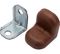 Мебельный уголок Левша 20x20, с декоративной накладкой, коричневый, 4 шт. У8-5129.К