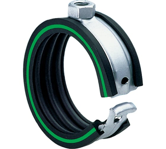Хомут Mupro Safety Clip оцинкованный, с изол. DGL, M8, 18 мм, кол. в уп. 1 шт. 123238.1.