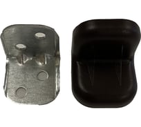 Крепежный уголок Локри 25x25 мм, венге, 4 шт. 7/200