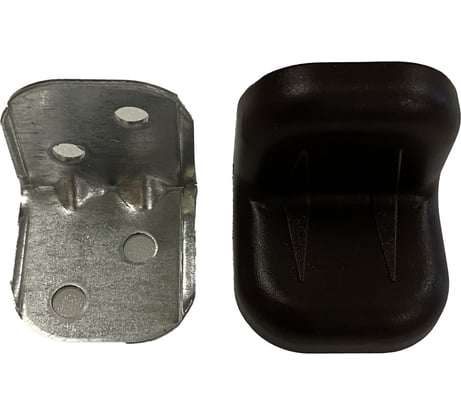 Крепежный уголок Локри 25x25 мм, венге, 4 шт. 7/200